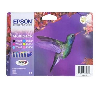 Picture of Compatible EPSON Hummingbird T0807 6-colour XL Ink - Multipack