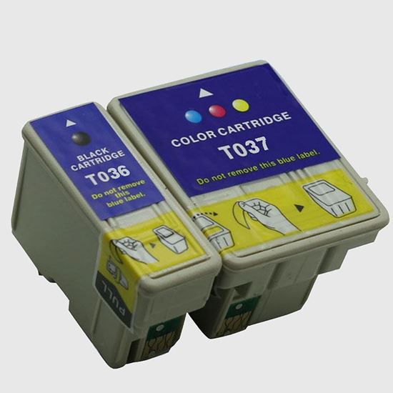 Picture of Compatible EPSON T036 Black & T037 Tri-Colour Ink Pack